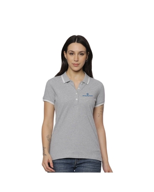 Allen Solly Polo T-shirt Women- Grey
